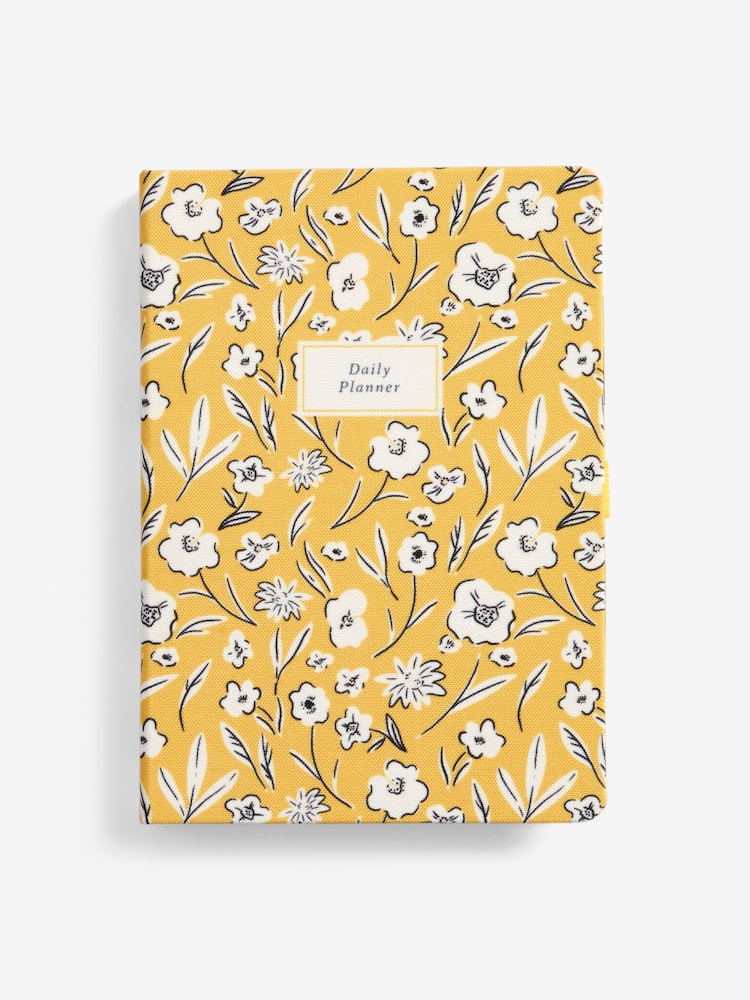 Mustard Yellow Floral A5 Daily Planner - Image 5 of 5