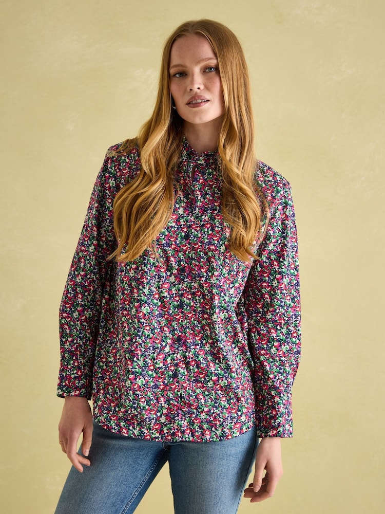 Joules Amilla Multi Cotton Shirt - Image 1 of 6 Joules Amilla Multi Cotton Shirt - Image 1 of 6