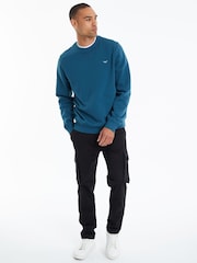 Threadbare Blue Crew Neck Sweatshirt - Image 3 of 4