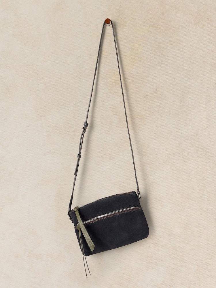 White Stuff Blue Hollie Mini Cross-Body Bag - Image 1 of 4