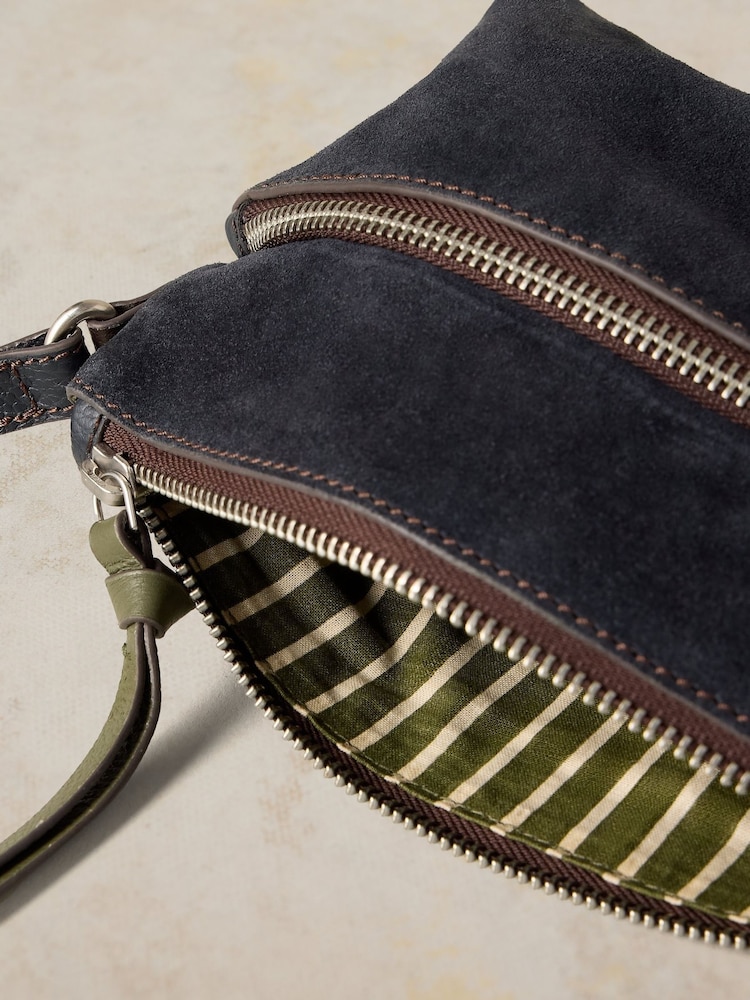 White Stuff Blue Hollie Mini Cross-Body Bag - Image 4 of 4