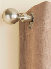 Enhanced Living Neutral Vogue Ready Made Thermal Blackout Eyelet Curtains - Image 2 of 4