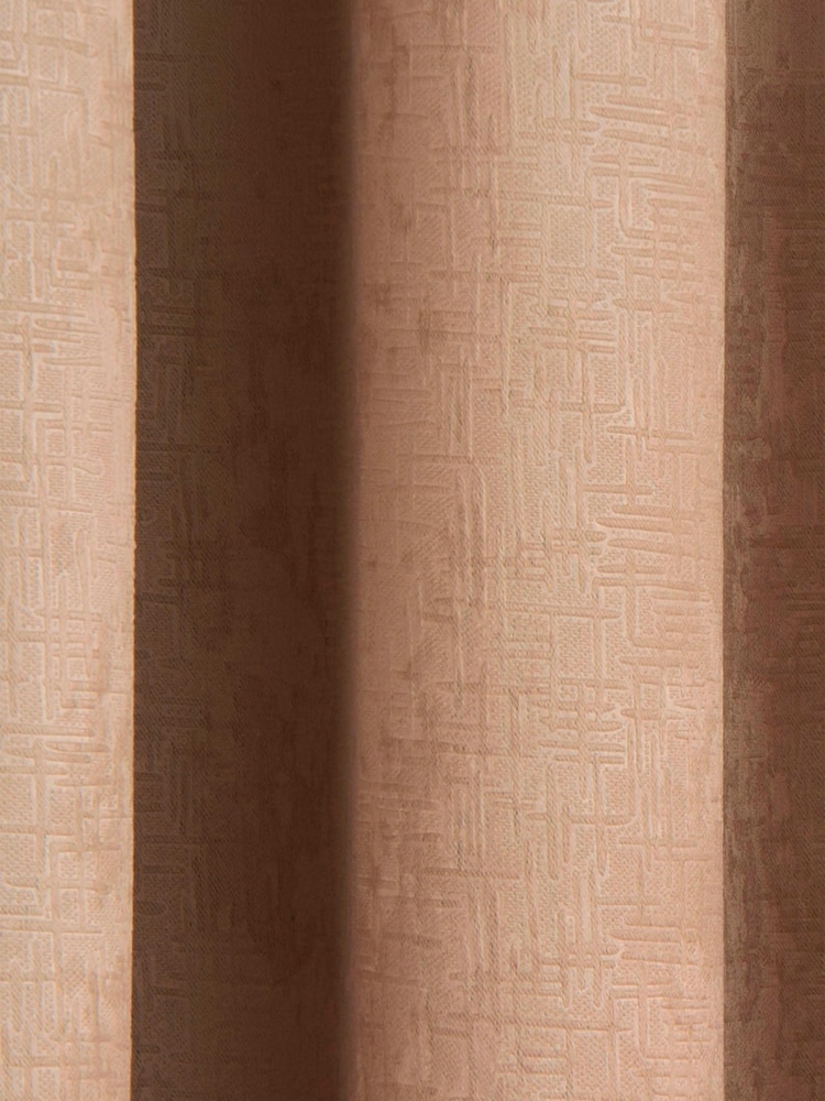 Enhanced Living Neutral Vogue Ready Made Thermal Blackout Eyelet Curtains - Image 3 of 4