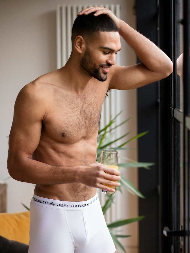 Jeff Banks Multi Classic Button Fly Boxers 3 Pack - Image 5 of 6
