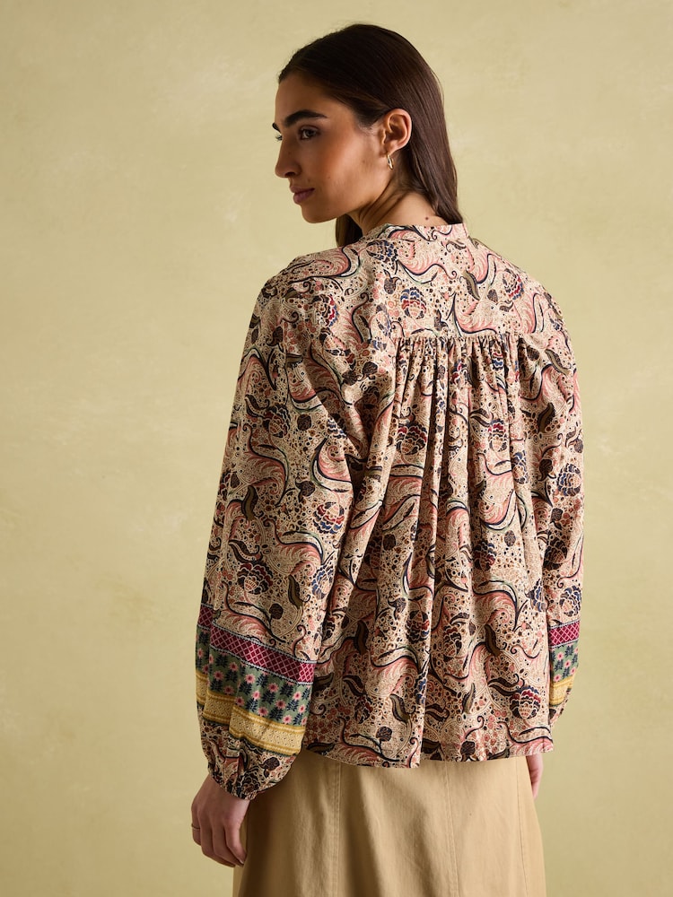 Joules Cecilia Paisley Button Down Blouse - Image 2 of 6