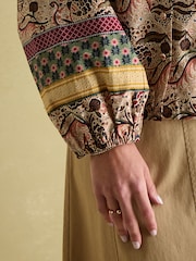 Joules Cecilia Paisley Button Down Blouse - Image 5 of 6