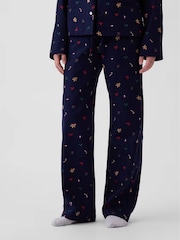 Gap Navy Gingerbread Matching Family Flannel Pyjama Bottoms - Image 4 of 7