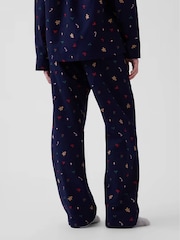 Gap Navy Gingerbread Matching Family Flannel Pyjama Bottoms - Image 5 of 7