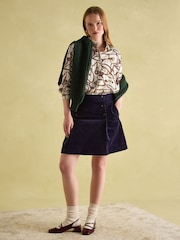 Joules Amilla Cream Multi Satin Shirt - Image 5 of 6