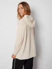 Threadbare Brown Hooded Knitted Jumper - Image 2 of 5