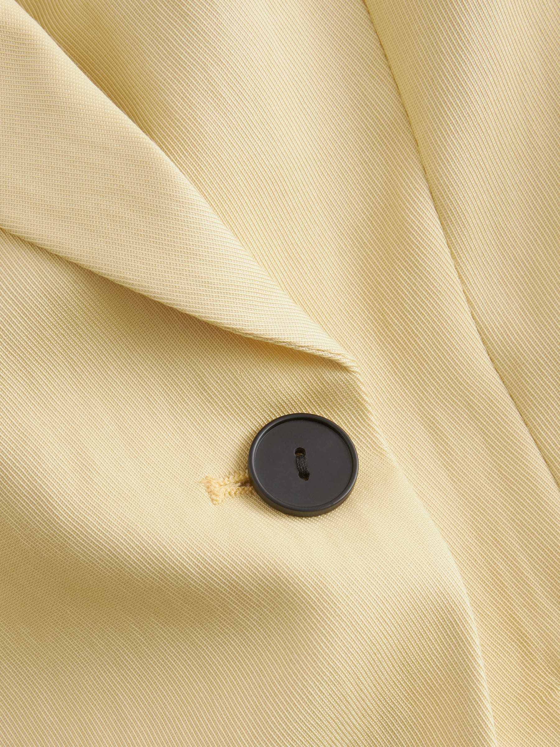 Buy Yellow Asymmetric Oversized Tencel Blazer from Next Luxembourg