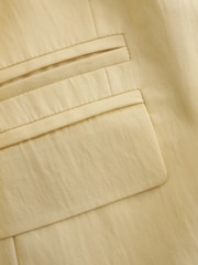 Yellow Asymmetric Oversized Tencel Blazer - Image 9 of 9