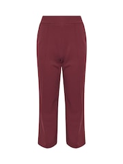 M&Co Red Petite Twill Pintuck Trousers - Image 6 of 6