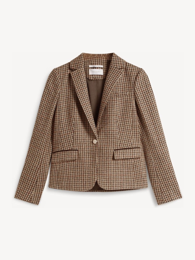Hobbs Brown Adeline Jacket - Image 6 of 6 Hobbs Brown Adeline Jacket - Image 6 of 6