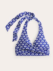 Boden Blue/White Levanzo Halter Bikini Top - Image 5 of 6