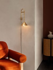 MADE.COM Brass Rhett Wall Light - Image 1 of 3