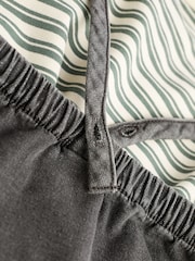 Schwarz/Grau/Denim - Set aus Latzhose und Body für Babys (0 M.–2 J.) - Bild 6 von 7