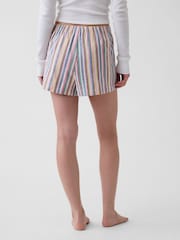 Gap Multi Stripe Flannel Pyjamas Shorts - Image 2 of 5