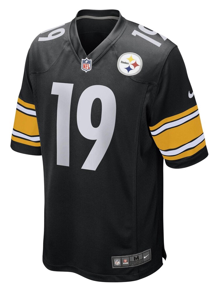 Nike Black NFL Pittsburgh Steelers Home Game Jersey - JuJu Smith-Schuster - Image 2 of 3