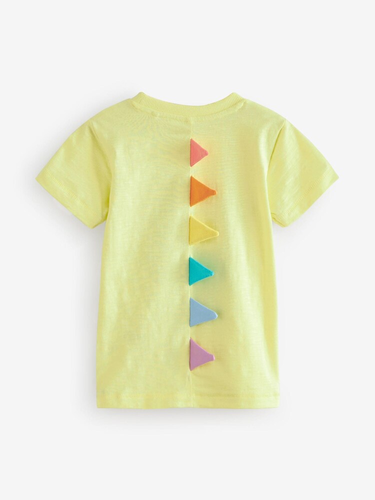 Limettengrün mit Monster - Kurzärmeliges, schlichtes T-Shirt mit Charakter-Applikation aus 100 % Baumwolle (3 Monate – 7 Jahre) - Bild 2 von 3 Limettengrün mit Monster - Kurzärmeliges, schlichtes T-Shirt mit Charakter-Applikation aus 100 % Baumwolle (3 Monate – 7 Jahre) - Bild 2 von 3