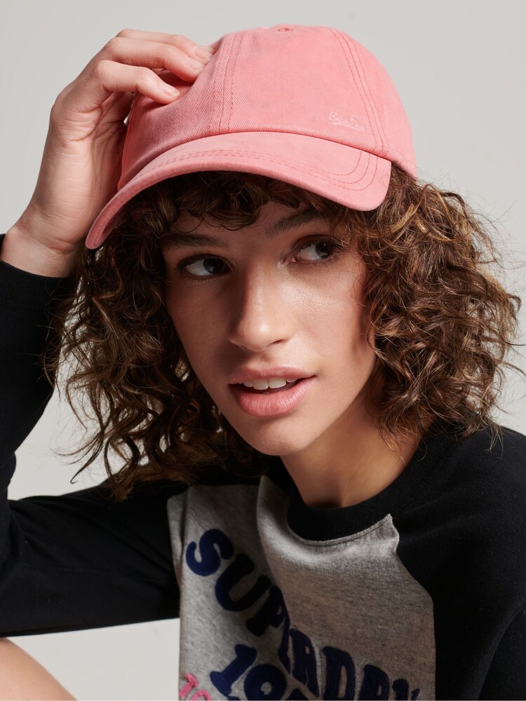 Superdry Pink Vintage Embroidered Cap - Image 1 of 4