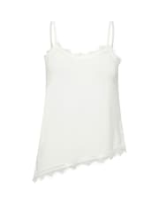 PixieGirl Petite White Lace Trim Camisole - Image 5 of 5