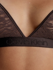 Calvin Klein Dark Brown Intrinsic Lace Triangle Bra - Image 4 of 5