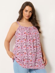 Yours Curve Purple Square Neck Cami - Image 1 of 5