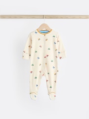 Bright Transport 100% Cotton Baby Sleepsuits 3 Pack (0mths-3yrs) - Image 3 of 12