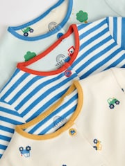 Bright Transport 100% Cotton Baby Sleepsuits 3 Pack (0mths-3yrs) - Image 7 of 12
