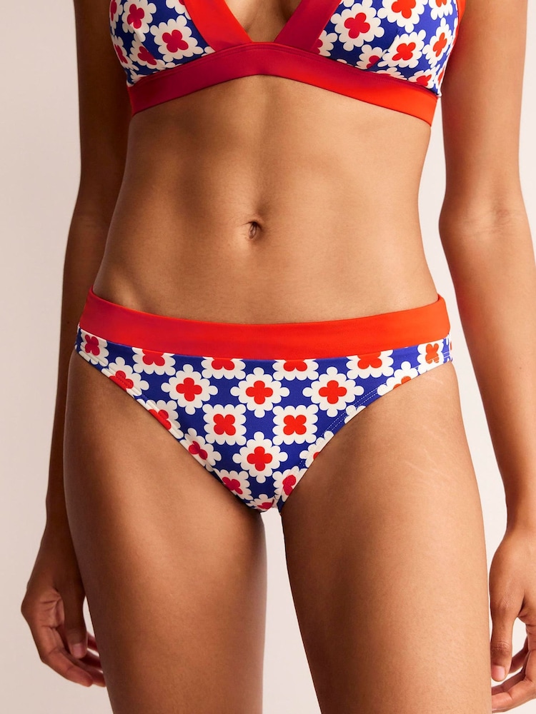Boden Blue/white Ithaca Panel Bikini Bottoms - Image 1 of 6