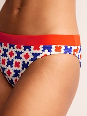 Boden Blue/white Ithaca Panel Bikini Bottoms - Image 4 of 6