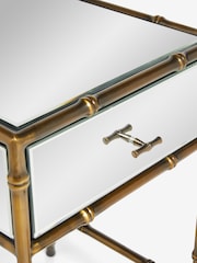 Rockett St George Mirror Bamboo Viscose Bedside Table - Image 6 of 6