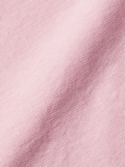 Charles Tyrwhitt Pink Plain Slim Fit Button-down Washed Oxford 100% Cotton Shirt - Image 6 of 6