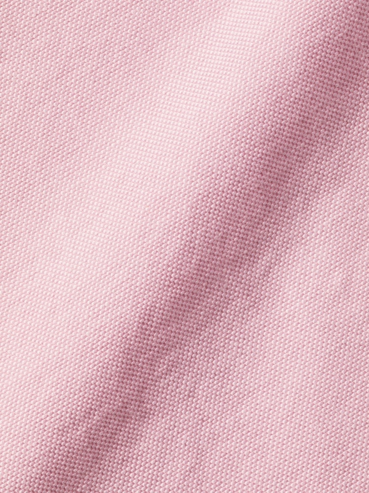 Charles Tyrwhitt Pink Plain Slim Fit Button-down Washed Oxford 100% Cotton Shirt - Image 6 of 6