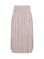 Yours Curve Red Limited Stripe Tie Skirt - Image 5 of 5