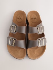 Brown Leather Two Buckle Sandals - Image 4 of 7