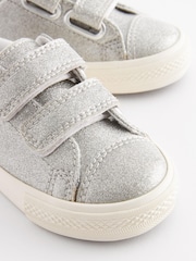 Silver Glitter Standard Fit (F) Trainers - Image 3 of 6