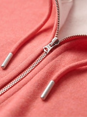Superdry Orange Essential Logo Zip Hoodie - Image 5 of 6