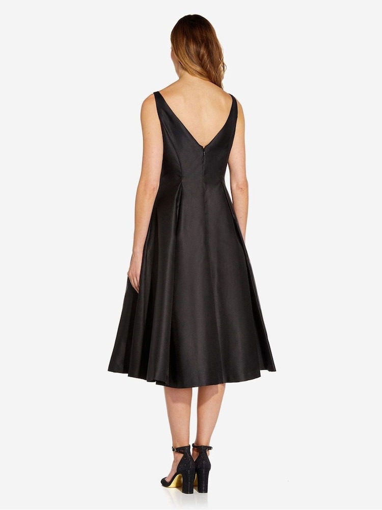 Adrianna Papell Sleeveless Tea Length Dress - Image 2 of 4