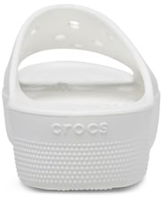 Crocs White Classic Platform Slide Sandals - Image 2 of 7