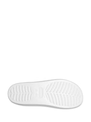 Crocs White Classic Platform Slide Sandals - Image 3 of 7