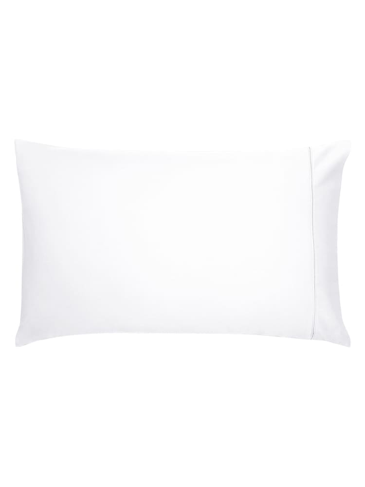 Bedeck of Belfast White Bob 600 Thread Count Egyptian Cotton Housewife Pillowcase - Image 2 of 2
