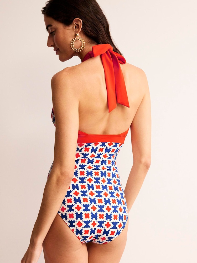 Boden Blue Ithaca Halter Swimsuit - Image 2 of 6 Boden Blue Ithaca Halter Swimsuit - Image 2 of 6