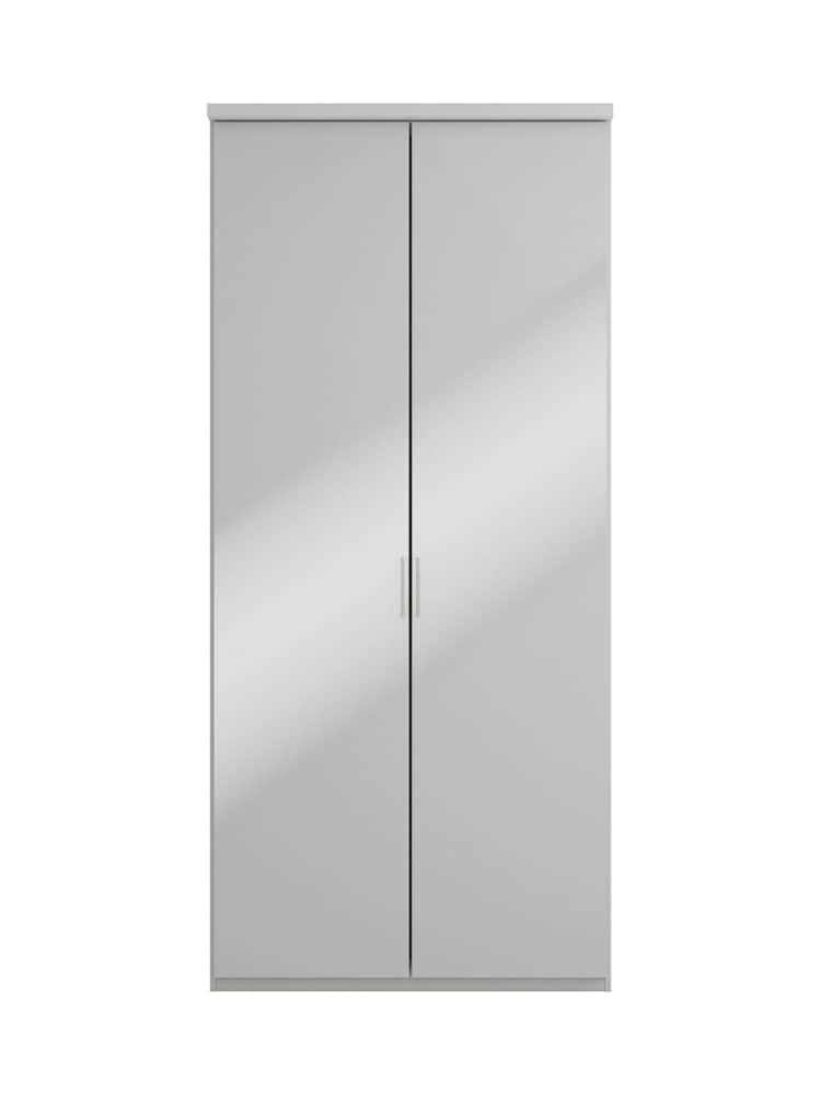 Wiemann Peyton Grey Glass Semi Fitted Double Wardrobe - Image 2 of 7