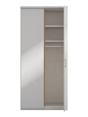 Wiemann Peyton Grey Glass Semi Fitted Double Wardrobe - Image 5 of 7