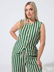Yours Curve Green Limited Waistcoat - Image 1 of 5