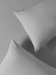 Set of 2 Grey Easy Care Polycotton Pillowcases - Image 1 of 4