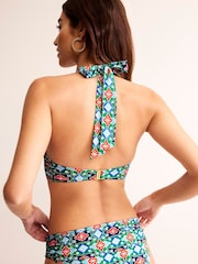Grün - Boden Levanzo Bikini-Top mit Neckholder, Blau - Bild 2 von 6