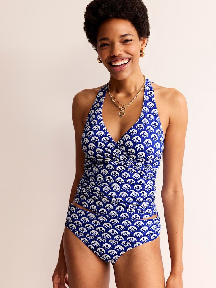 Boden Blue Levanzo Halter Tankini Top - Image 1 of 6